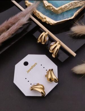 Lustrous Bloom Hoops