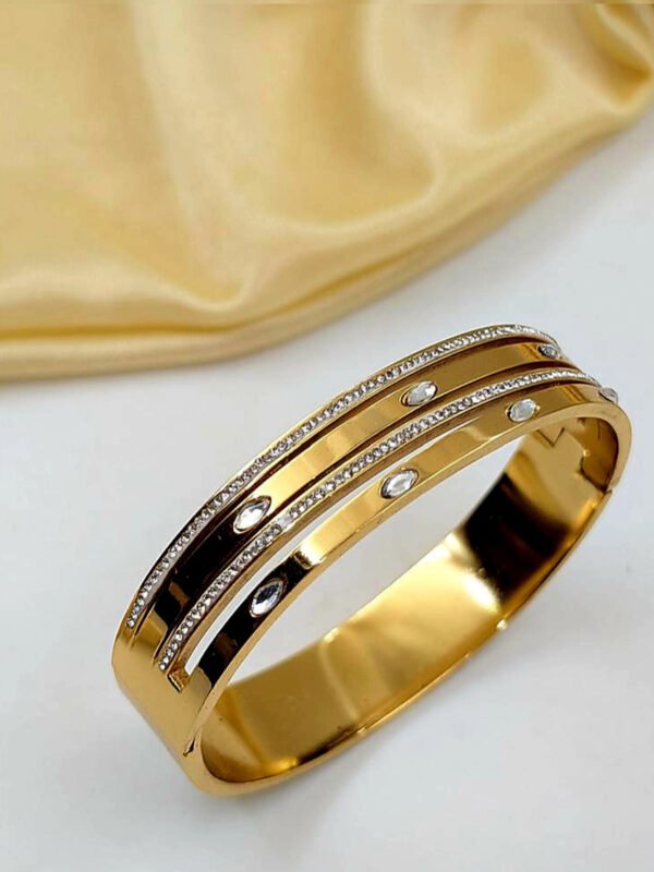 Minimalist Diamond Bangle